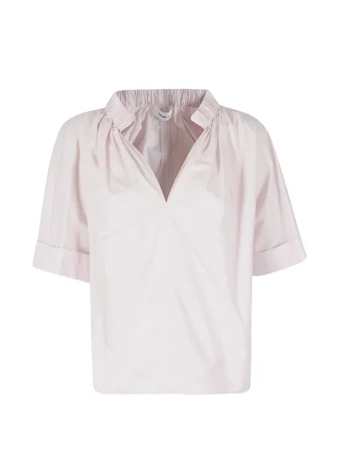 MeimeiJ blouse à col élastiqué et manches à revers