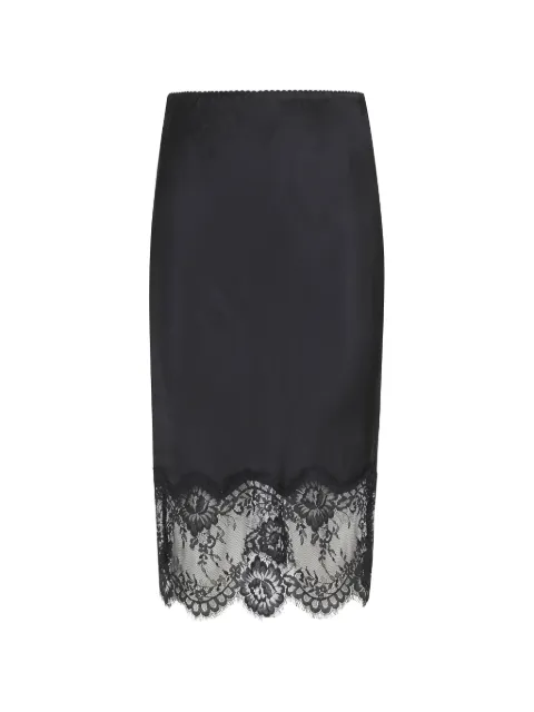 HERSKIND lace-trim midi skirt