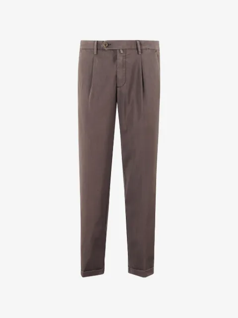 Myths pleated turn-up trousers
