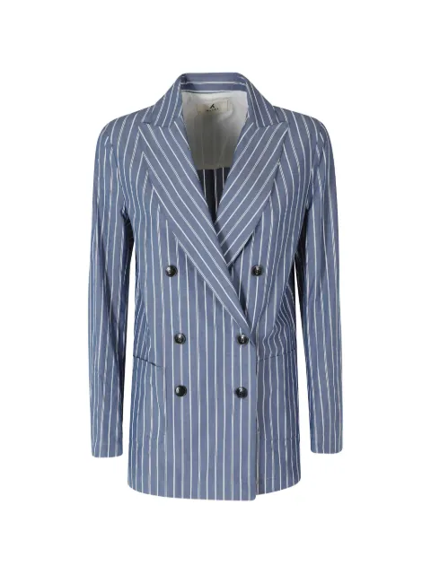 Myths vertical-stripe double-breasted blazer