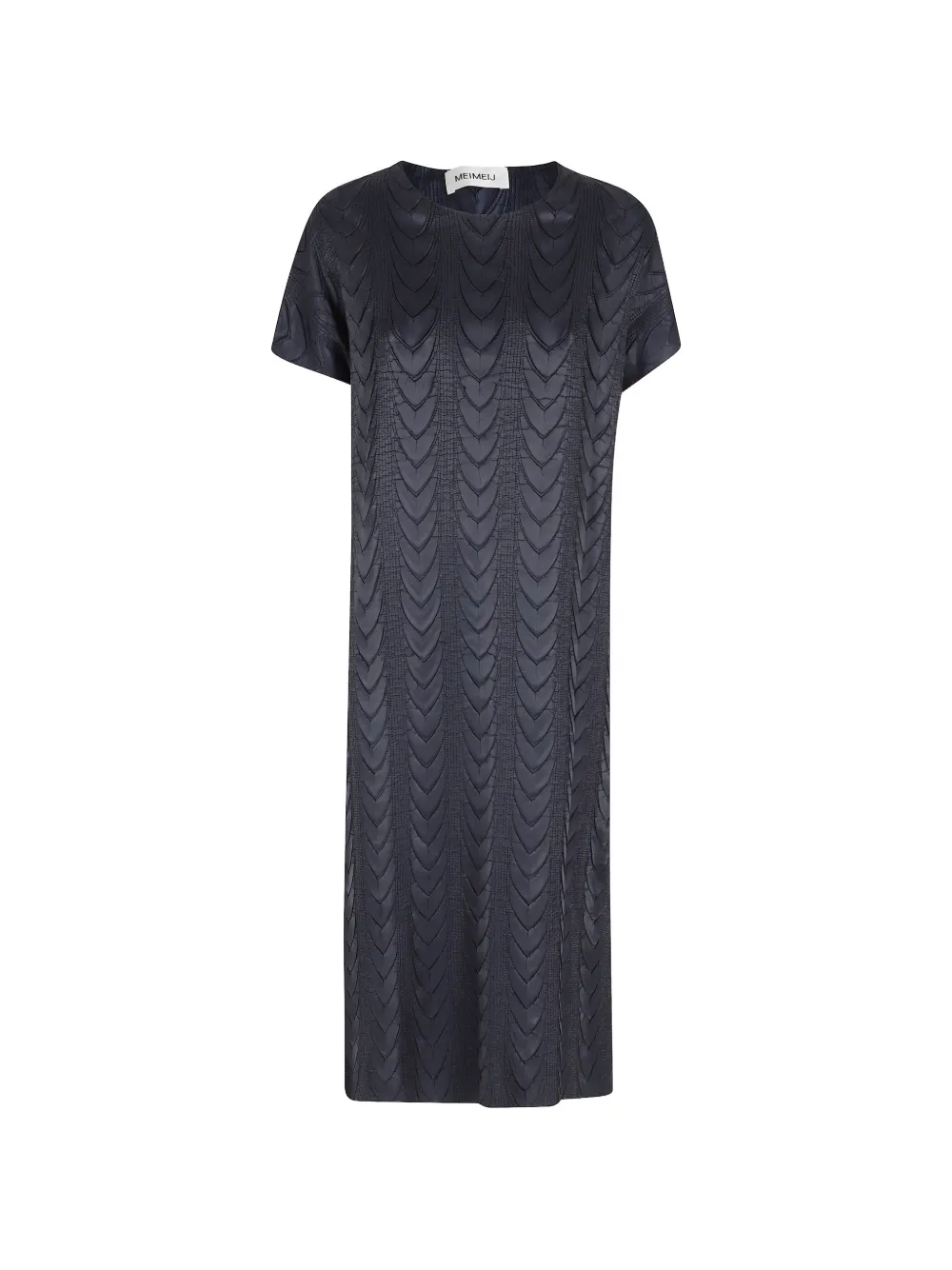 MeimeiJ quilted short-sleeve dress - Blue