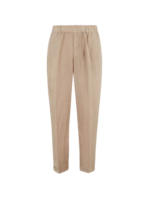 Myths Ares elasticated-waistband turned-up-hem trousers