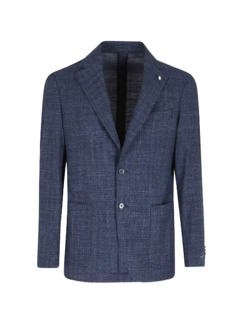l.b.m. patch-pocket single-breasted blazer