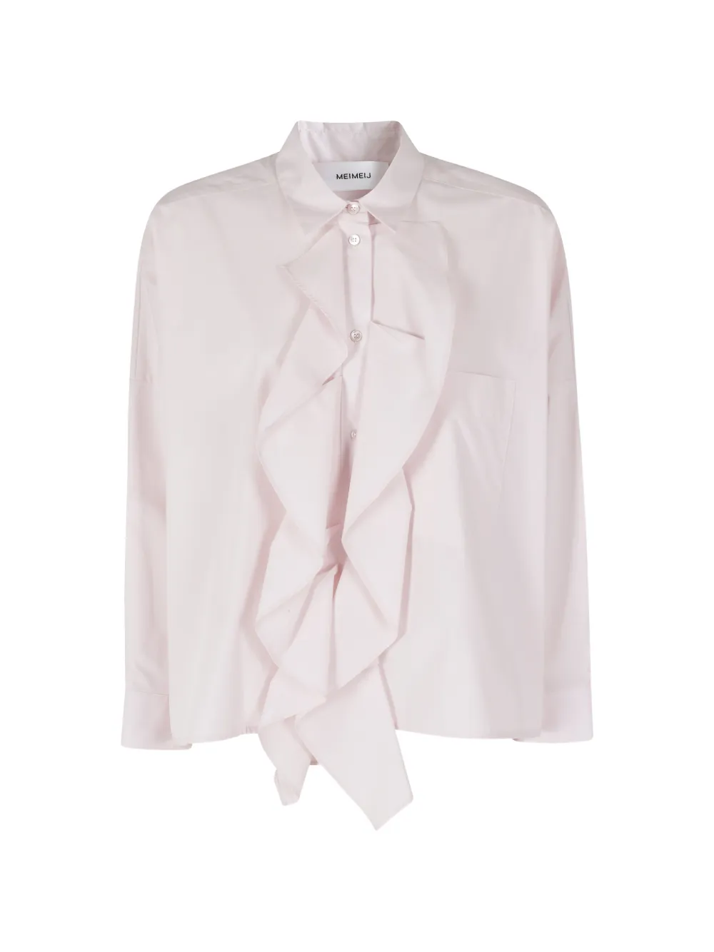 MeimeiJ ruffled-detail long-sleeve shirt - Rosa
