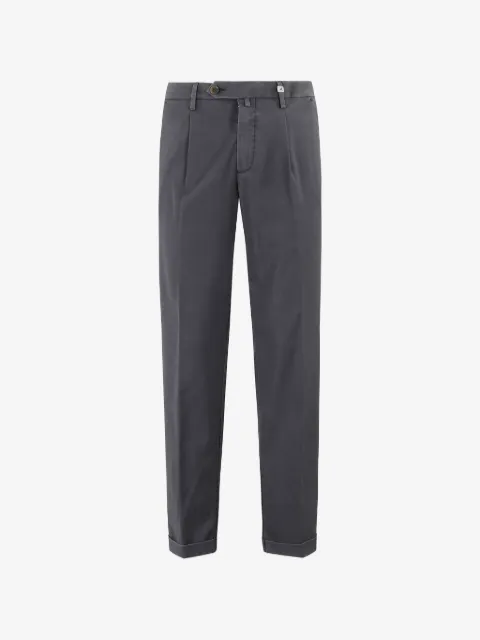 Myths Zeus pleated turn-up trousers