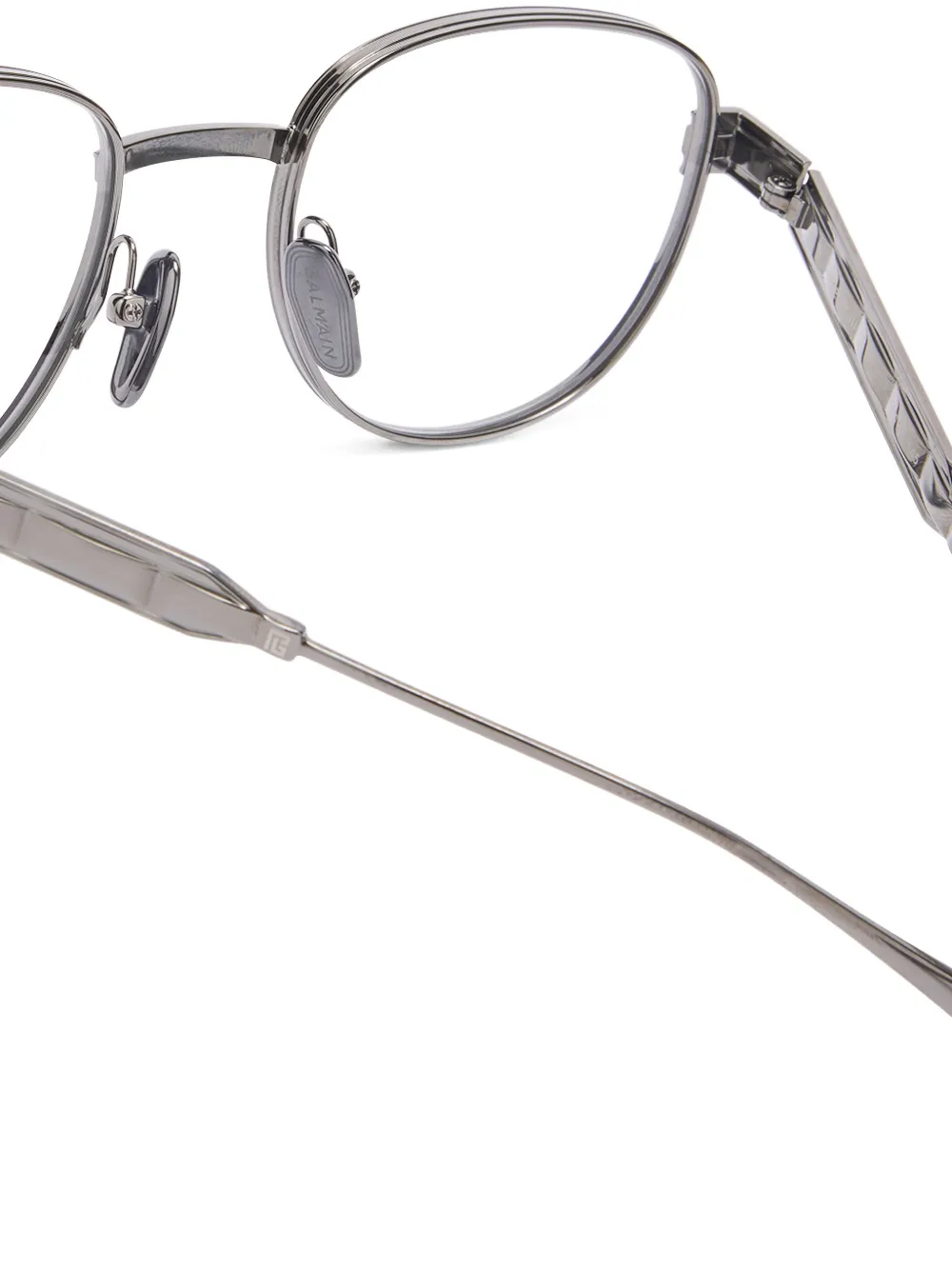 Balmain Eyewear Round Glasses - Silver 