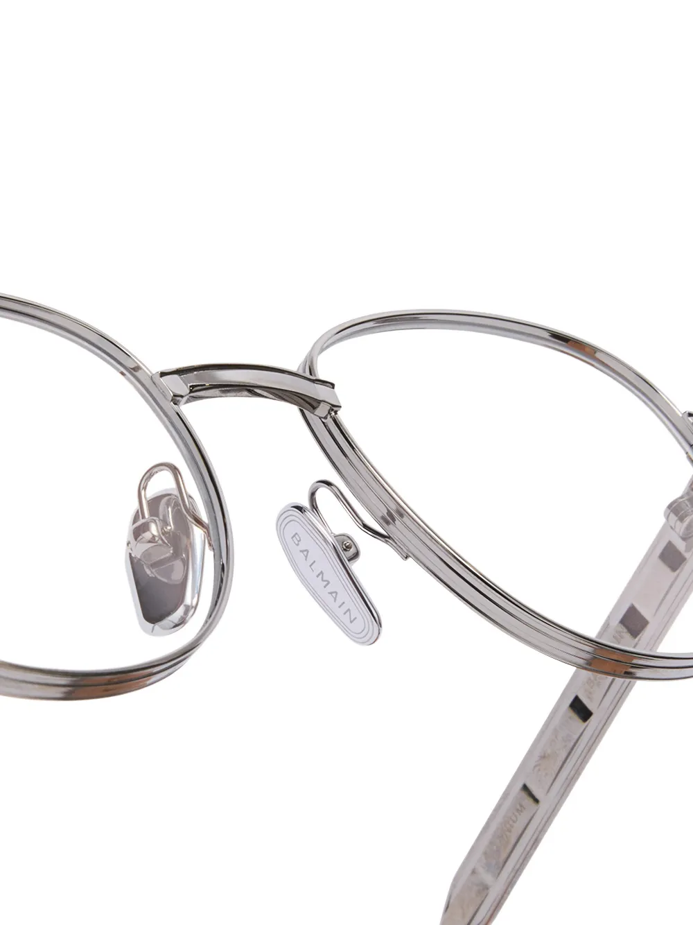  Balmain Eyewear Round-frame Glasses - Silver 