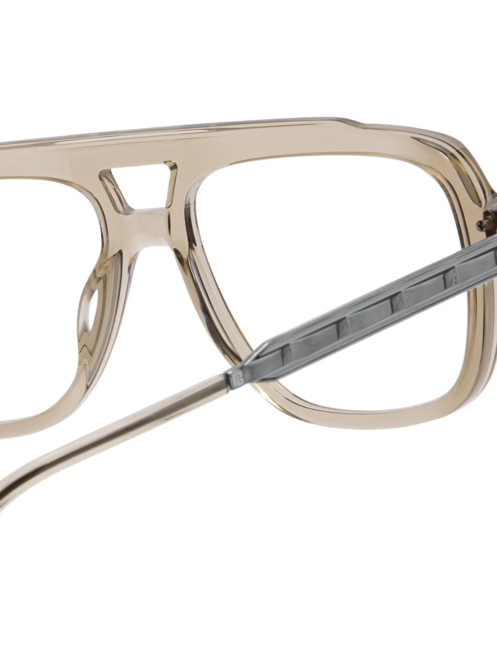 Balmain Eyewear Bril met vierkant montuur Grijs