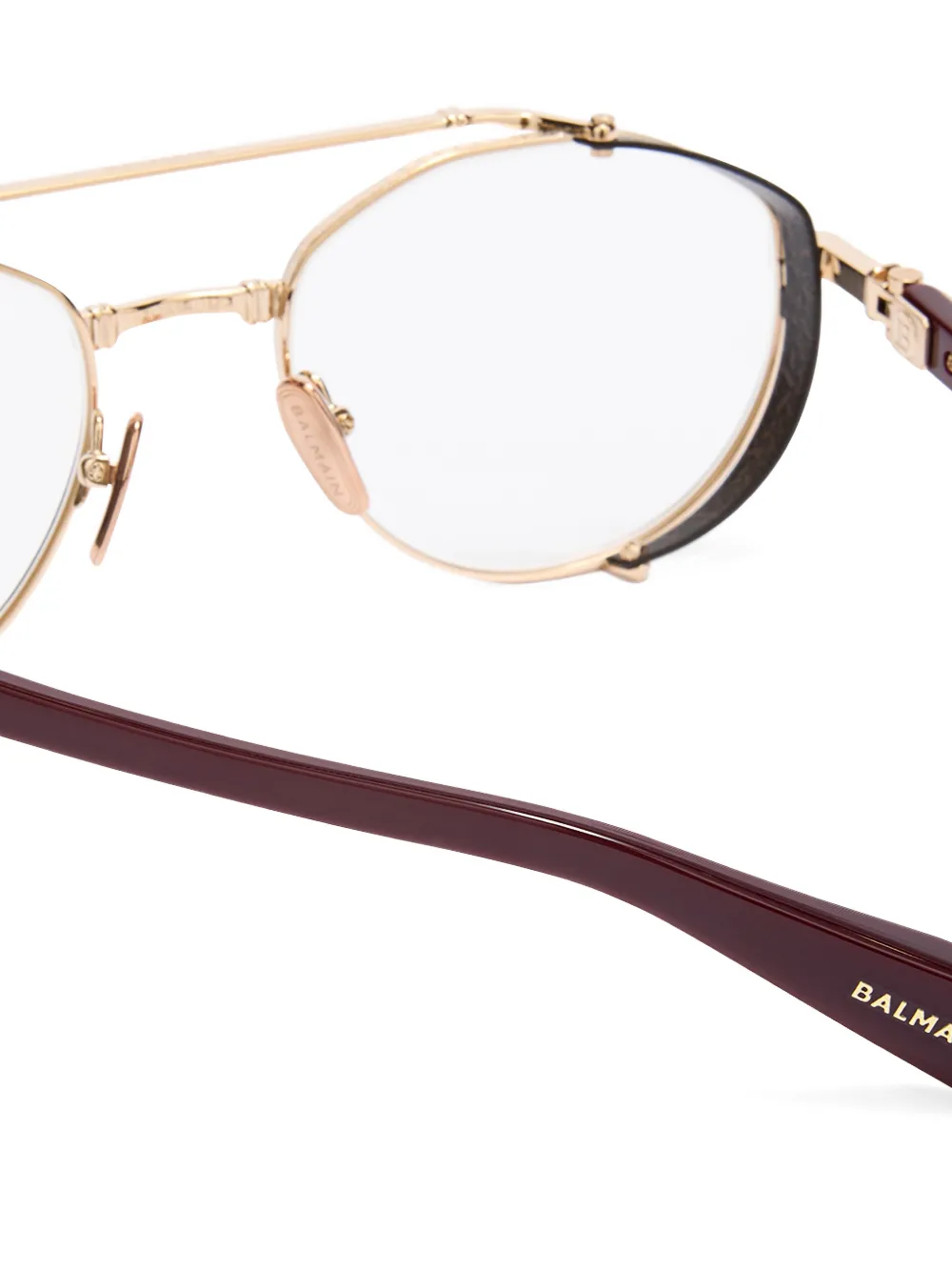 Balmain Eyewear Bril met piloten montuur Goud