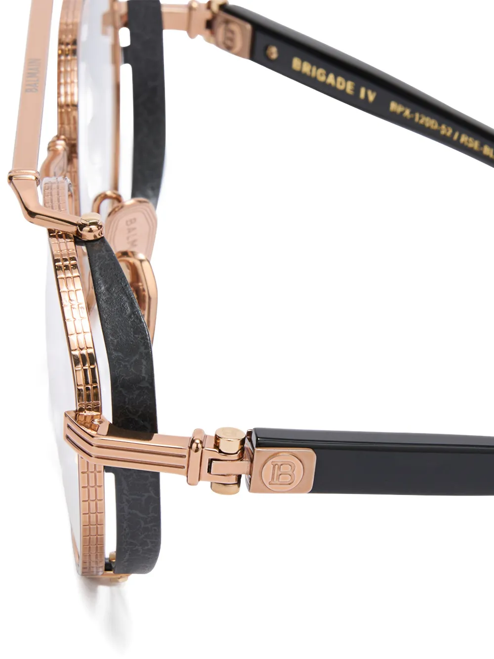 Balmain Eyewear Bril met rond montuur Roze