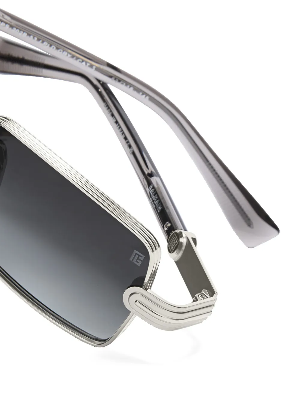 Balmain Eyewear Zonnebril met vierkant montuur Zilver