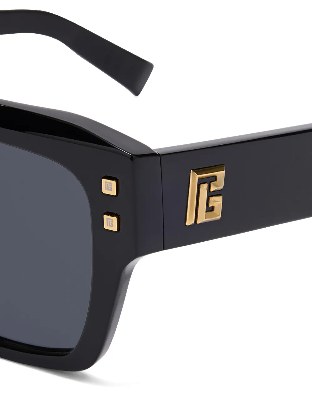 Balmain Eyewear Zonnebril met vierkant montuur Zwart
