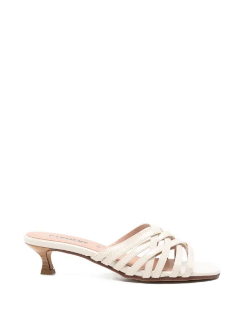 Carmens interwoven patent-finish sandals