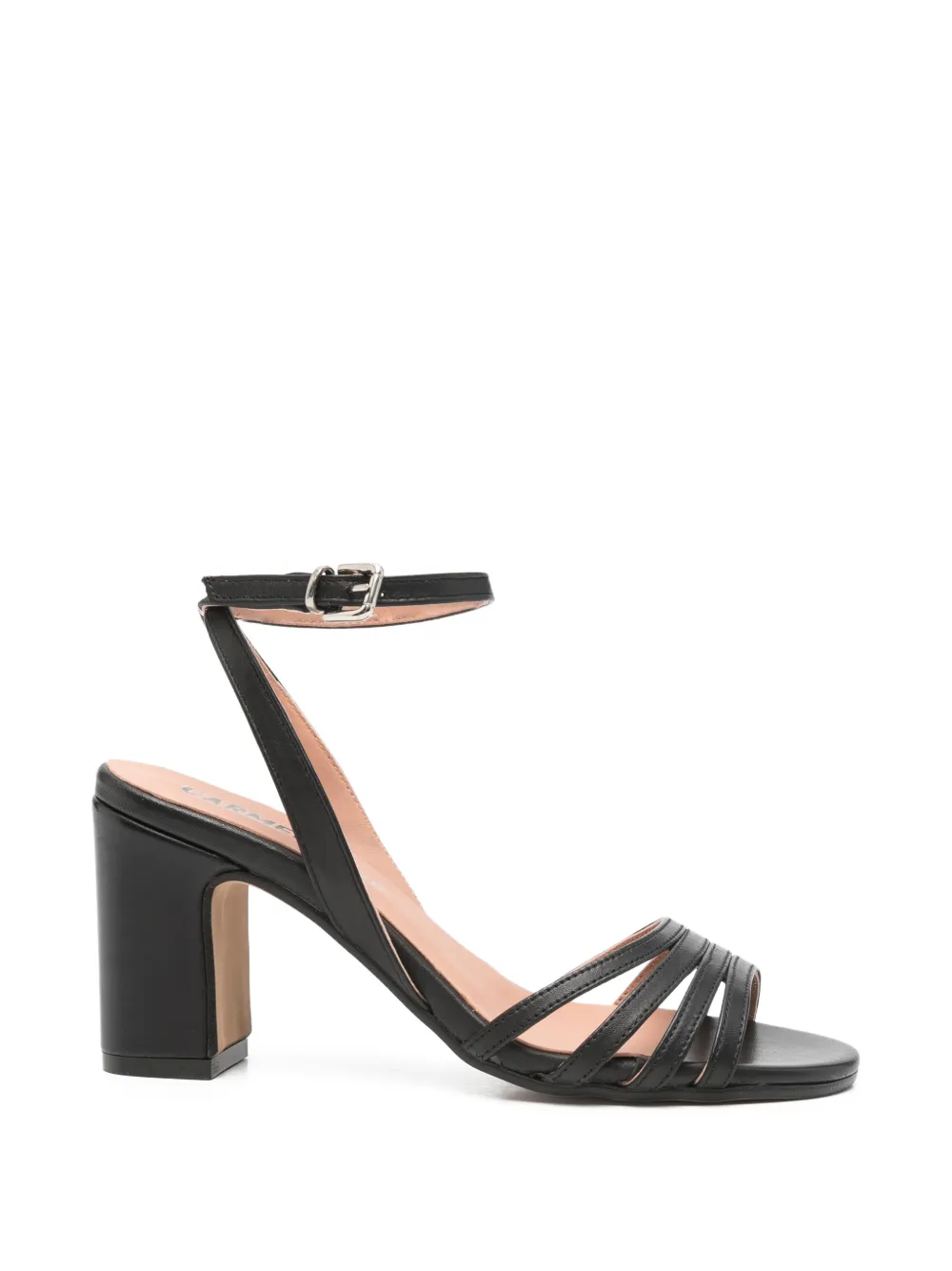 Carmens leather sandals Zwart