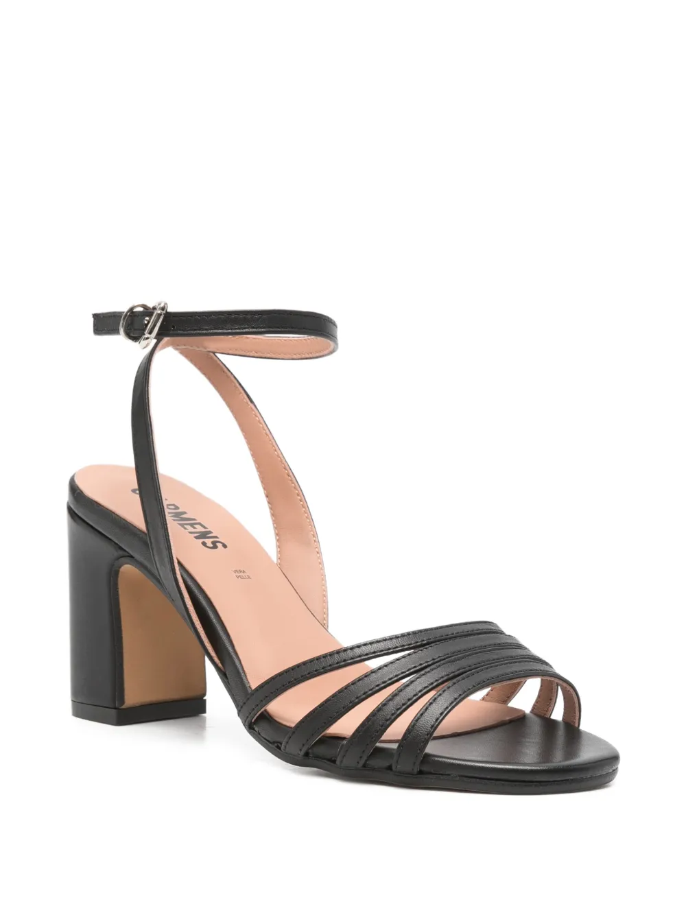 Carmens leather sandals Zwart
