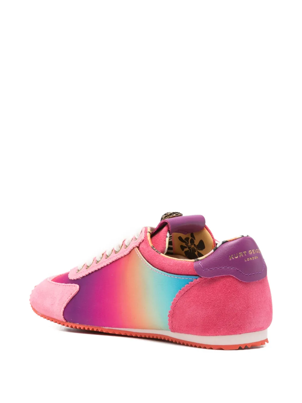 Kurt Geiger London Sneakers met suède vlak en ombré-effect Roze
