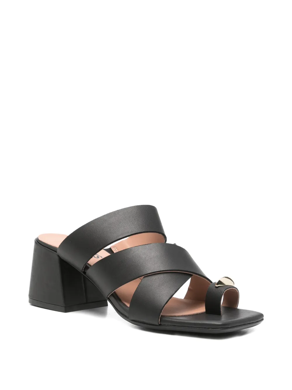 Carmens crossover-strap sandals Zwart