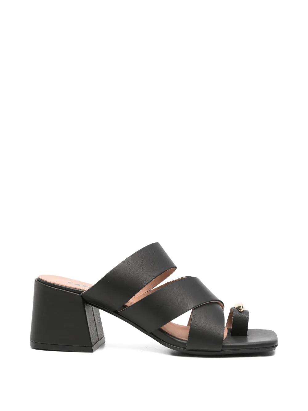 Carmens crossover-strap sandals Zwart