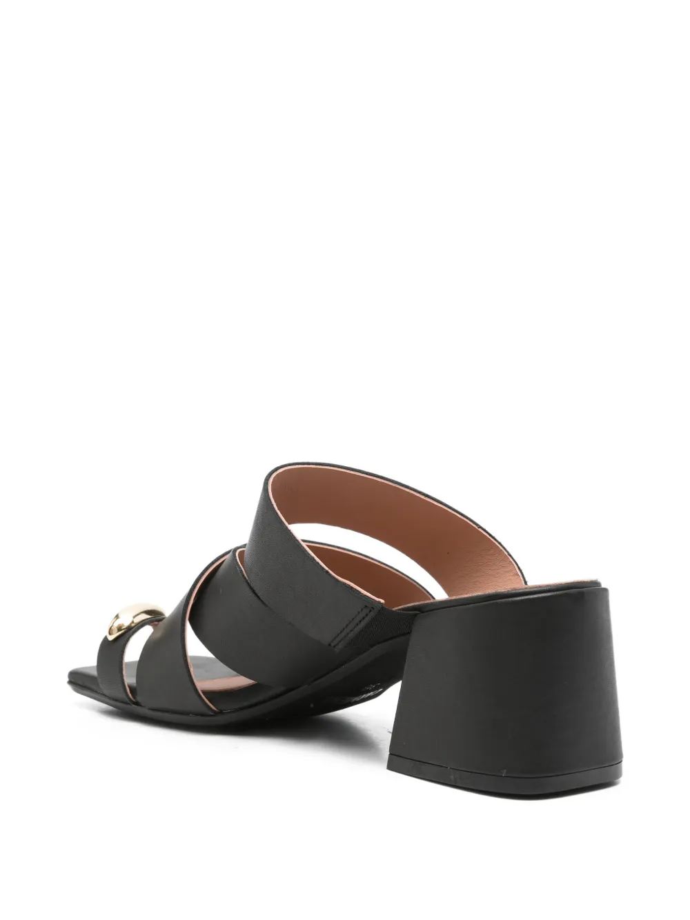Carmens crossover-strap sandals Zwart