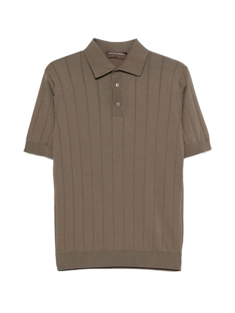 Filippo De Laurentiis ribbed polo shirt - Verde