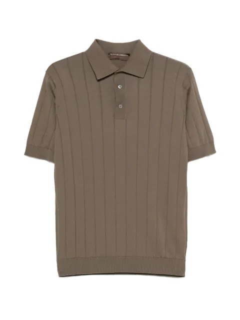 Filippo De Laurentiis ribbed polo shirt
