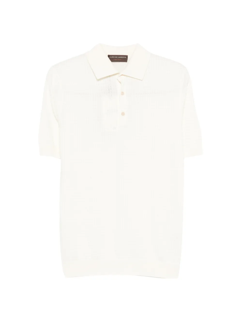 Filippo De Laurentiis textured knit polo shirt - Toni neutri