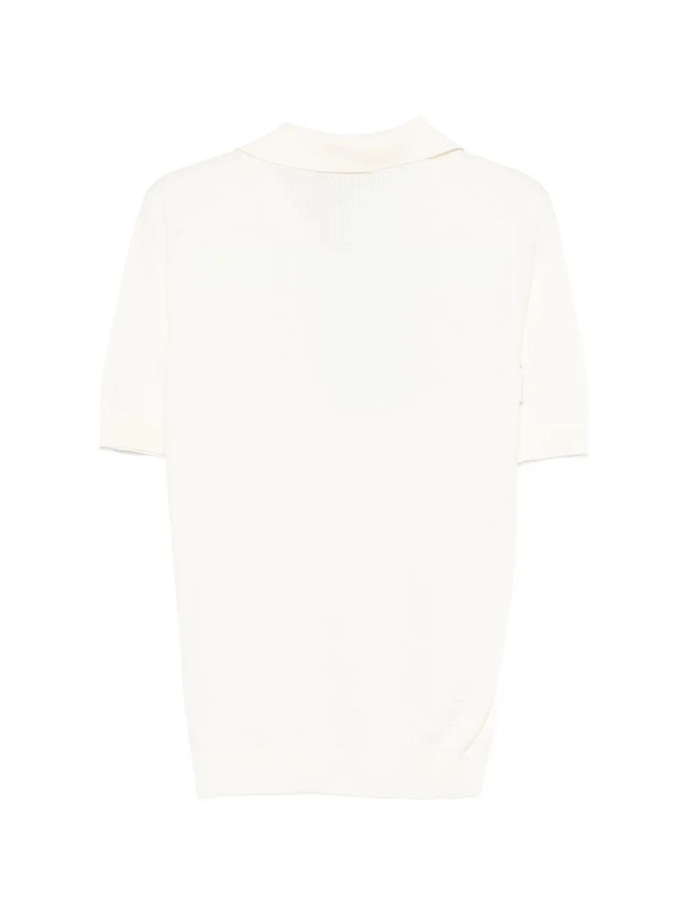 Filippo De Laurentiis Getextureerd poloshirt Beige