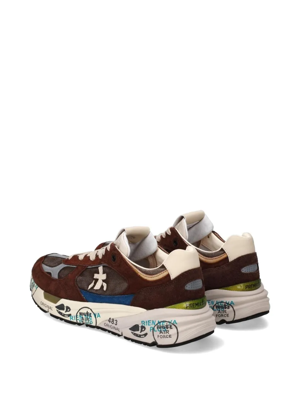 Premiata Mase 25 sneakers met logodetail Bruin