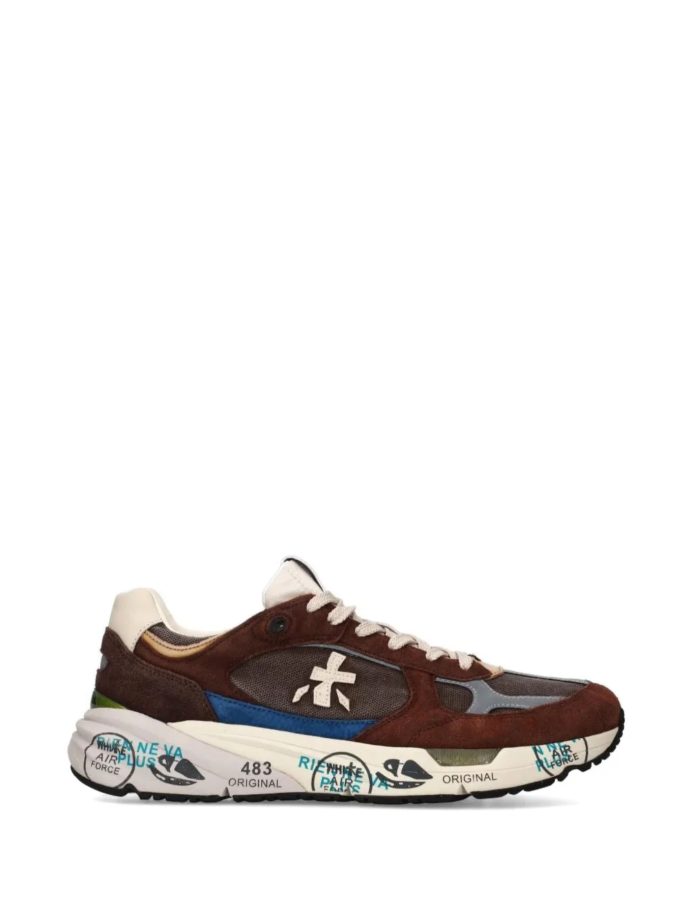 Premiata Mase 25 sneakers met logodetail Bruin