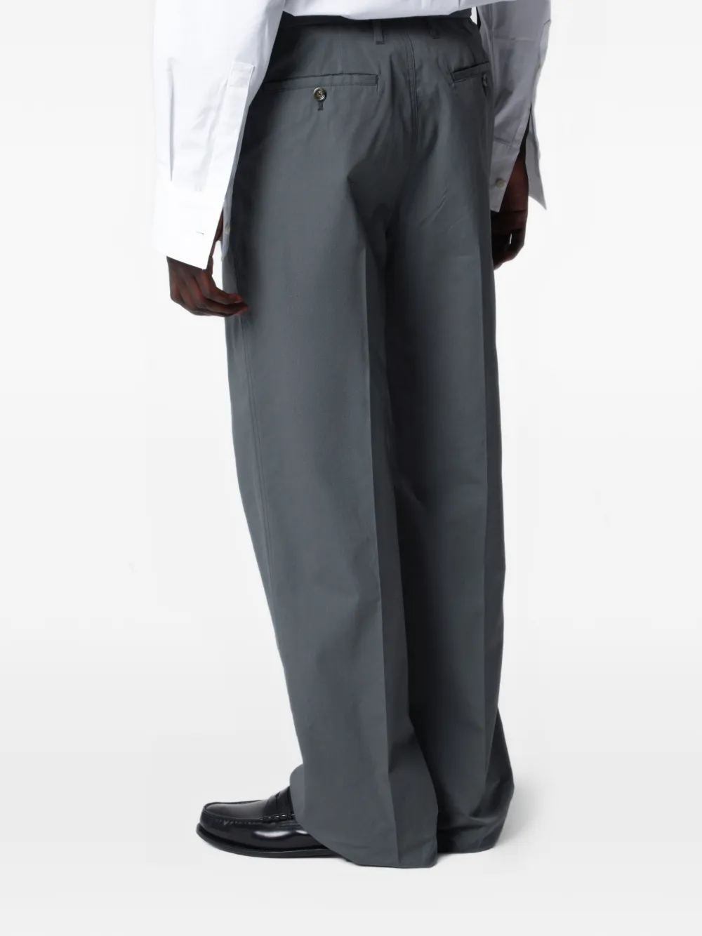 Lardini Broek met ceintuur Grijs