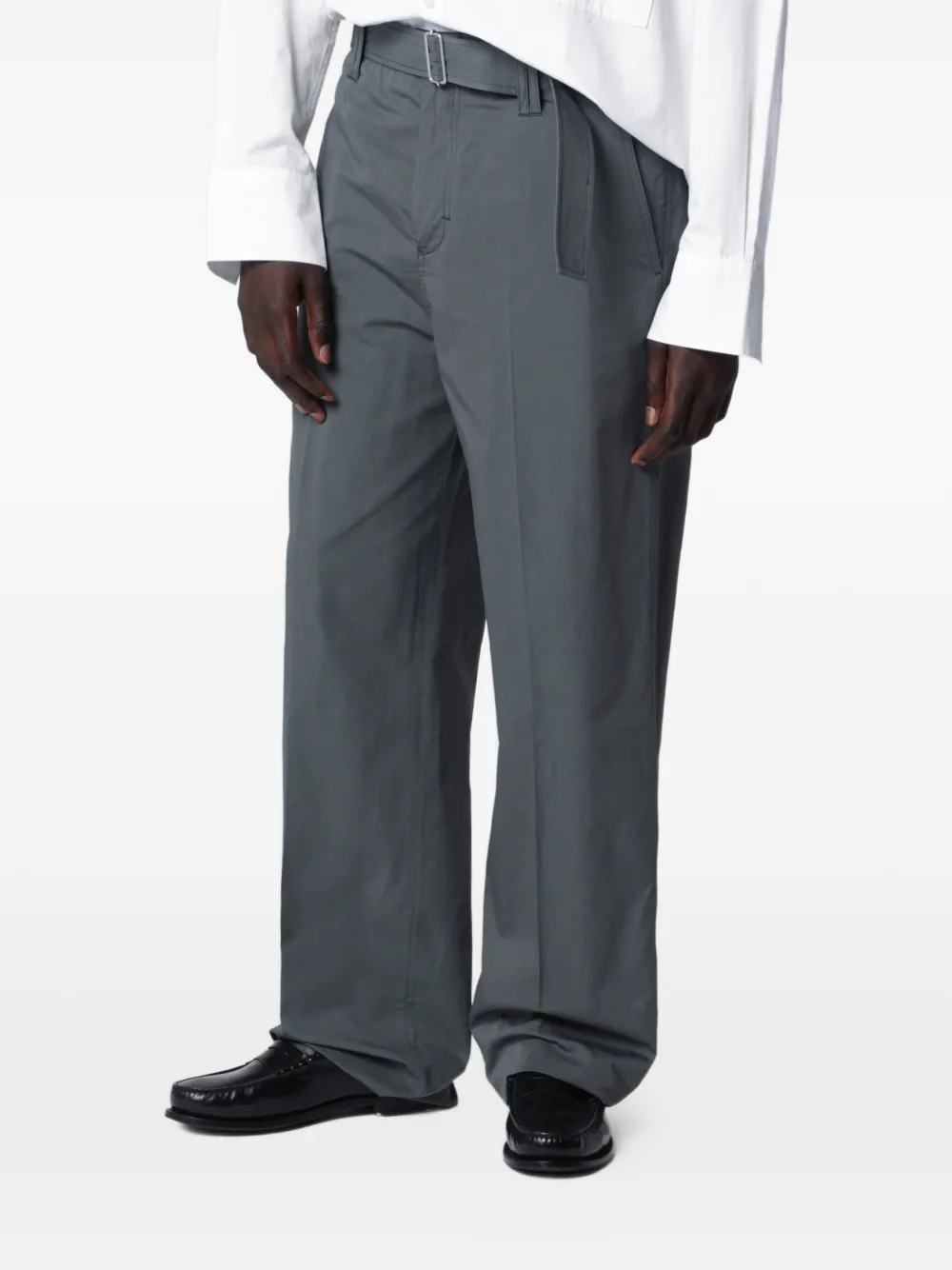 Lardini belted trousers - Grigio