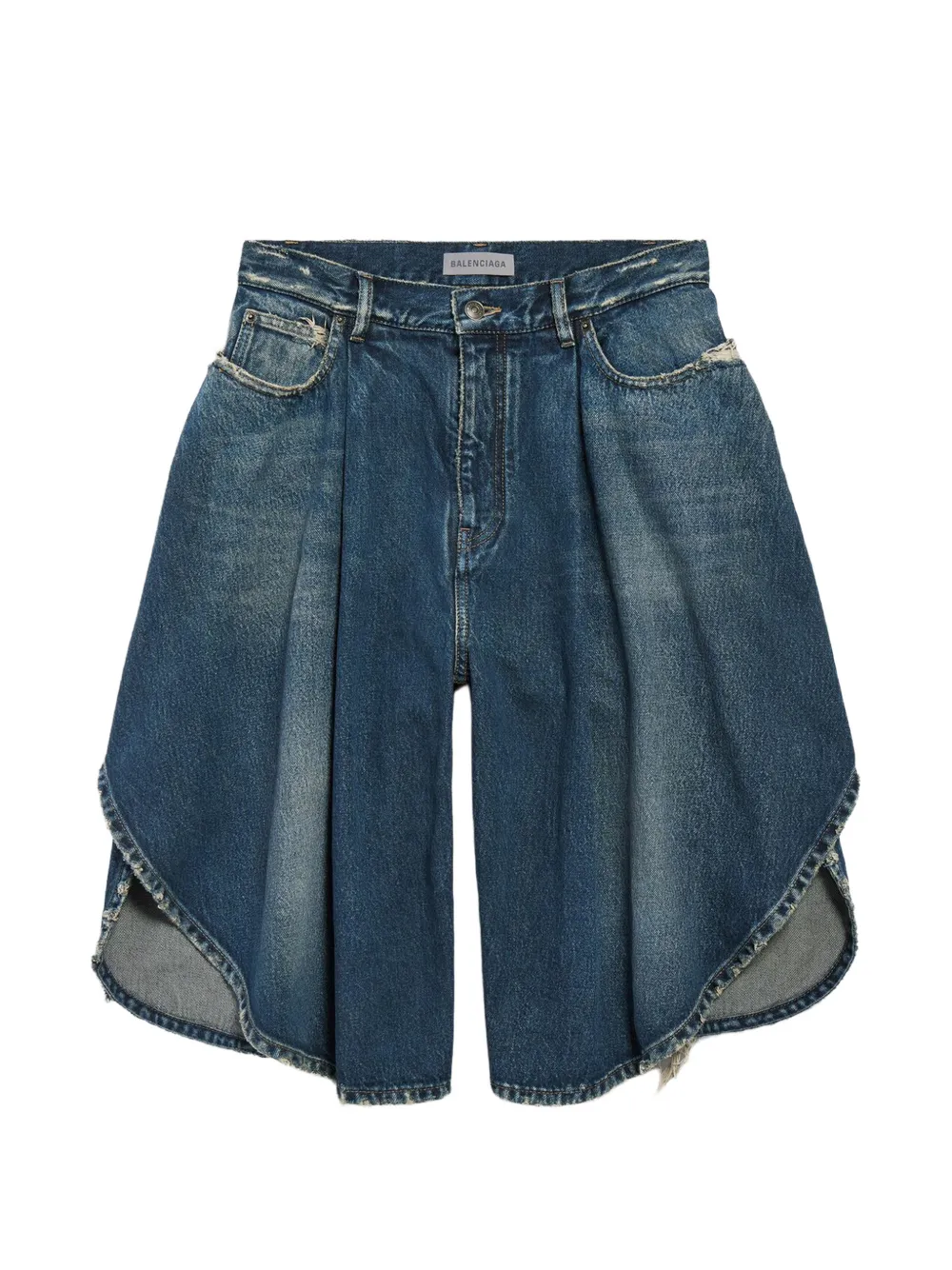 Balenciaga Tulip denim shorts - Blu