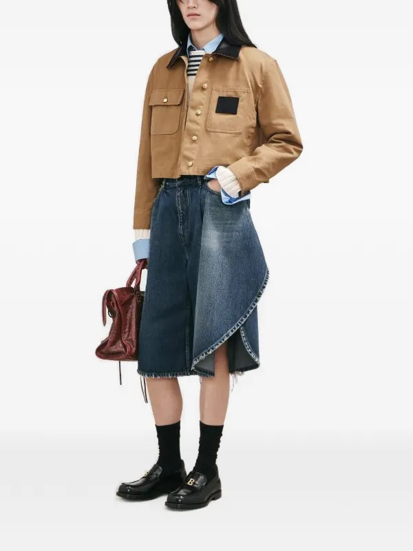 Balenciaga Tulip Denim Shorts | Blue | FARFETCH