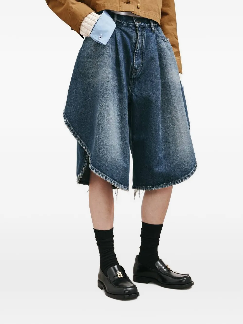Balenciaga Tulip denim shorts Blauw