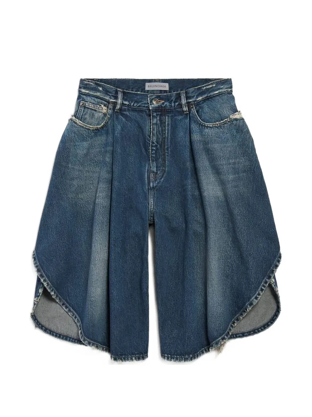 Balenciaga Tulip denim shorts Blauw