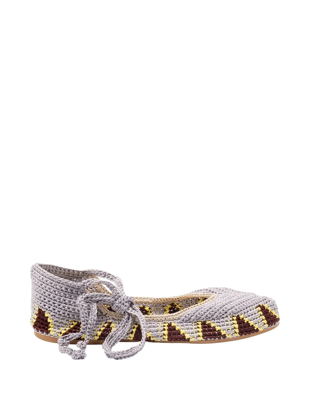KASHURA High crochet ballet flats - Grigio