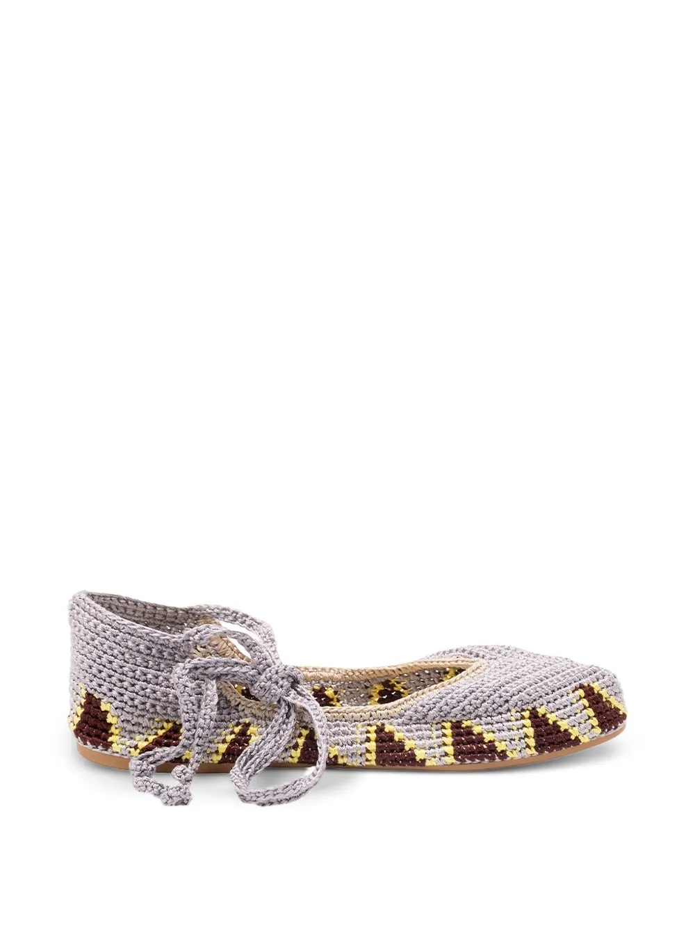 KASHURA High crochet ballet flats - Grigio