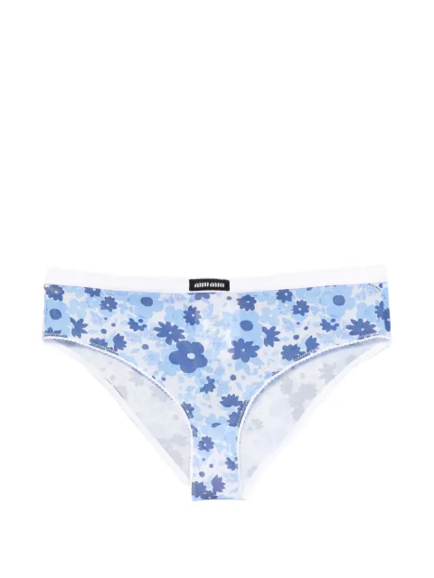 Miu Miu floral-print briefs