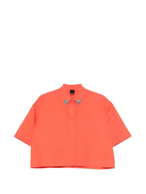 PINKO embellished-collar shirt
