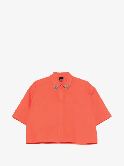 PINKO camisa con detalles en el cuello