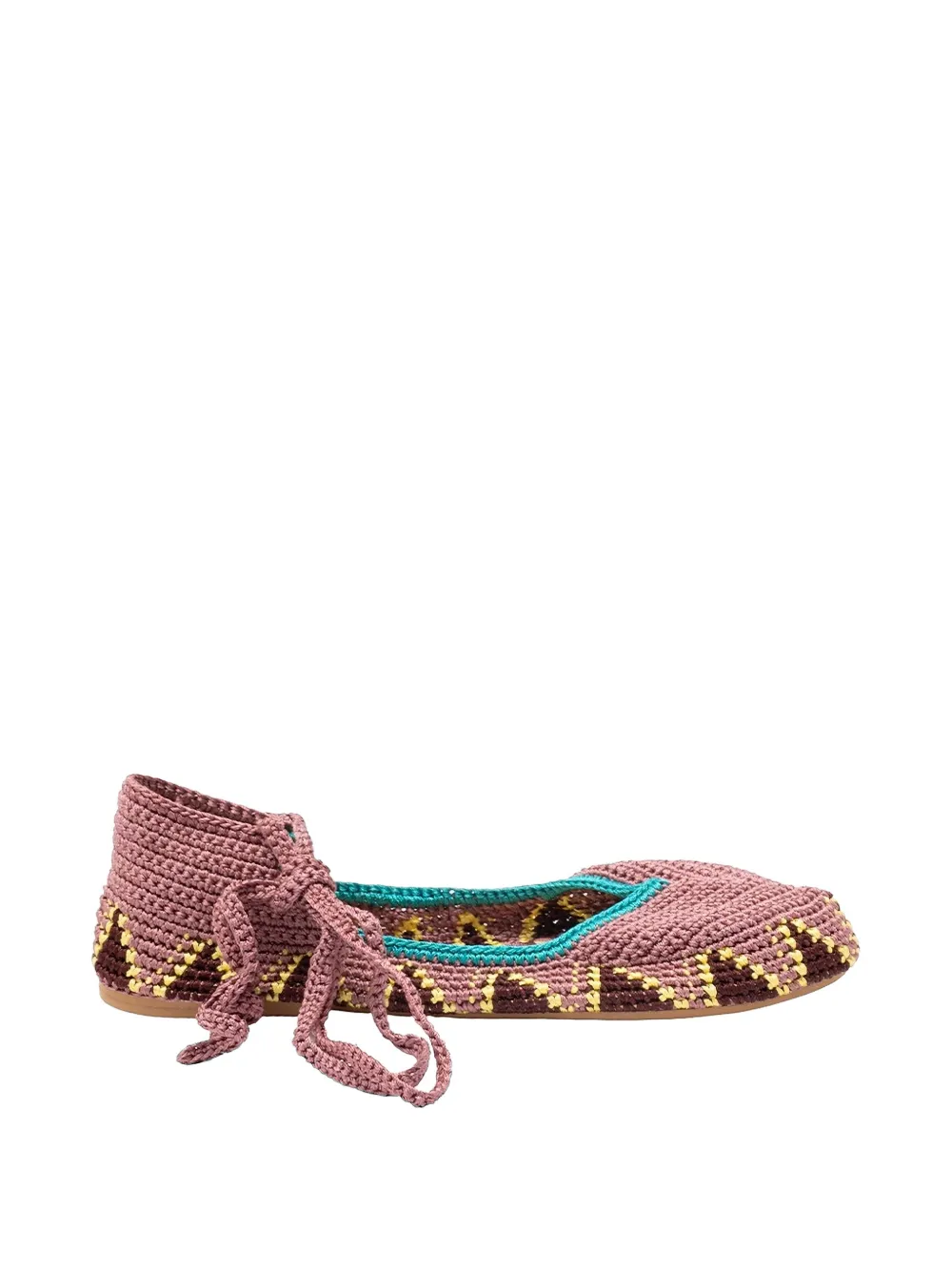 KASHURA High crochet ballet flats - Rosa