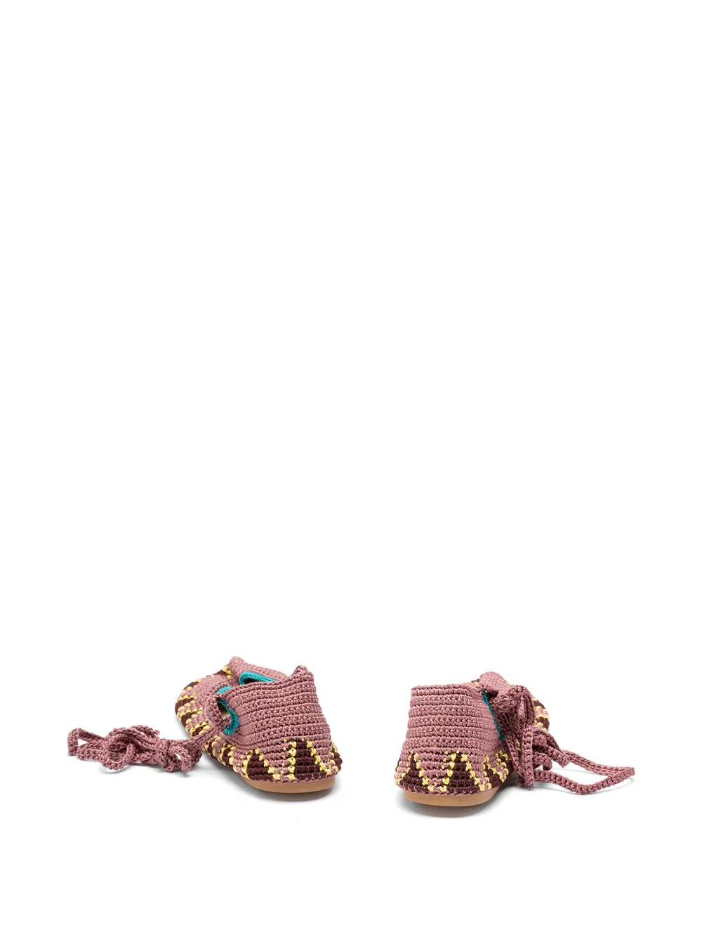  Kashura High Crochet Ballet Flats - Pink 