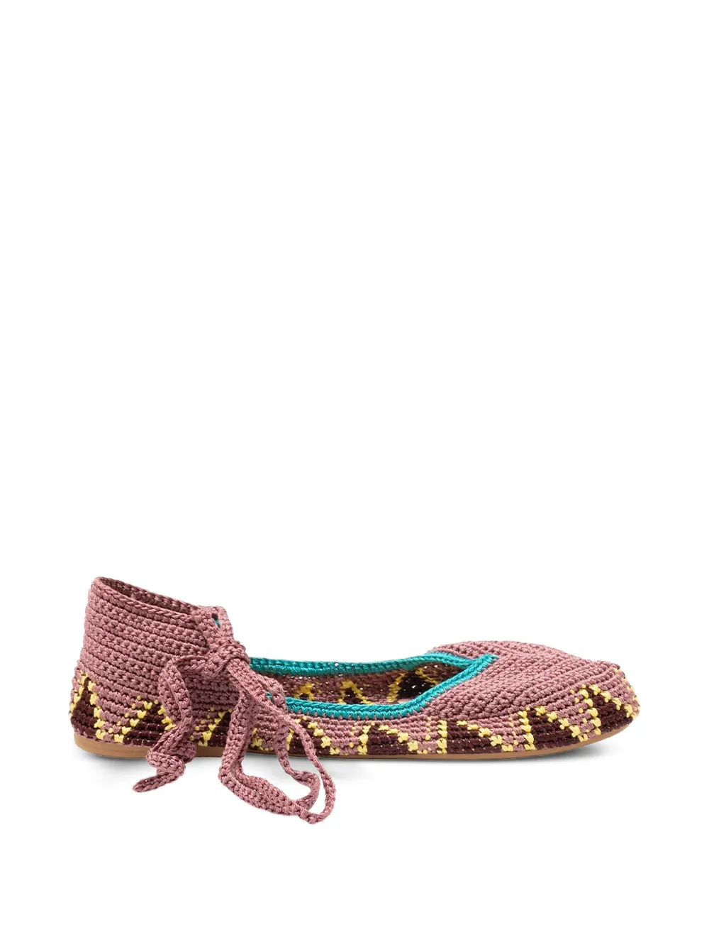 KASHURA High crochet ballet flats - Rosa