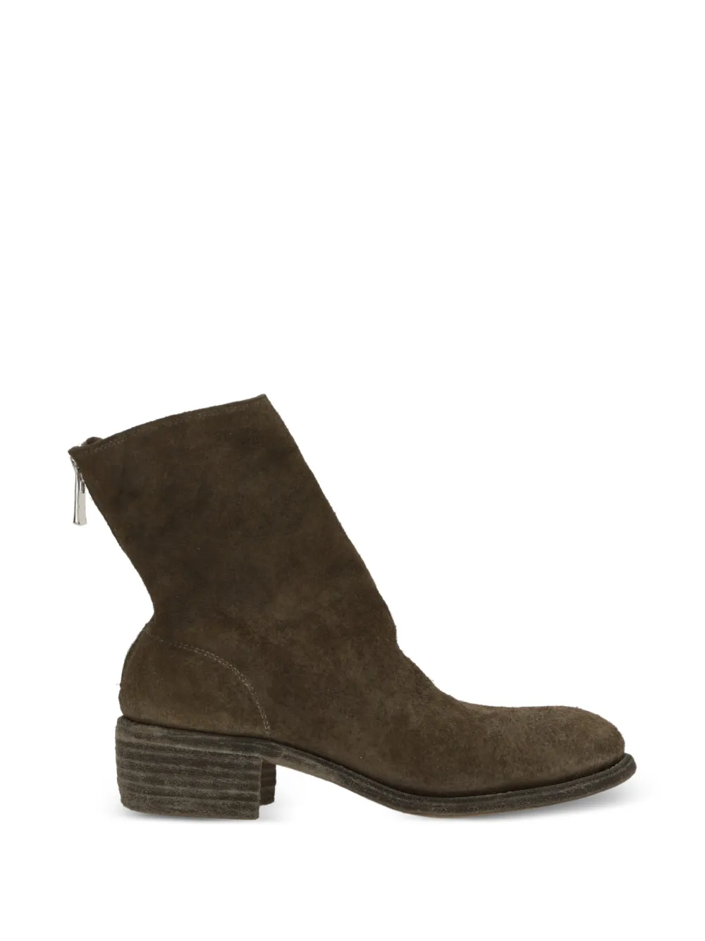 Guidi zip-fastening ankle boots - Marrone