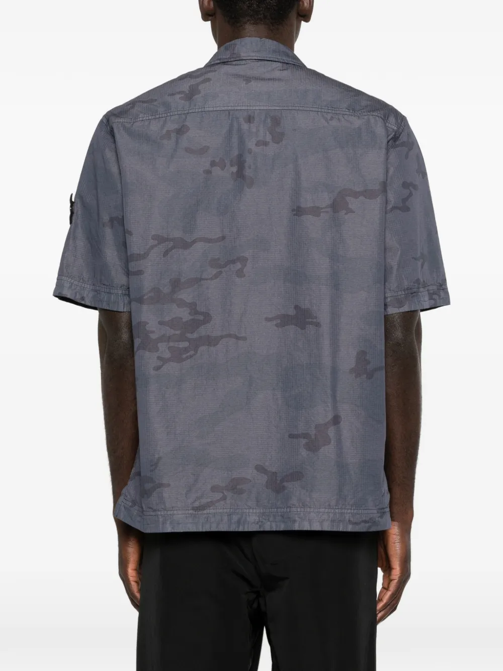 Stone Island Overhemd met camouflageprint Grijs