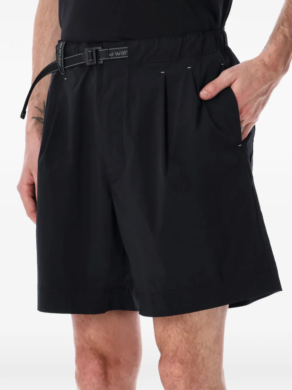 and Wander Shorts met plooidetail Zwart
