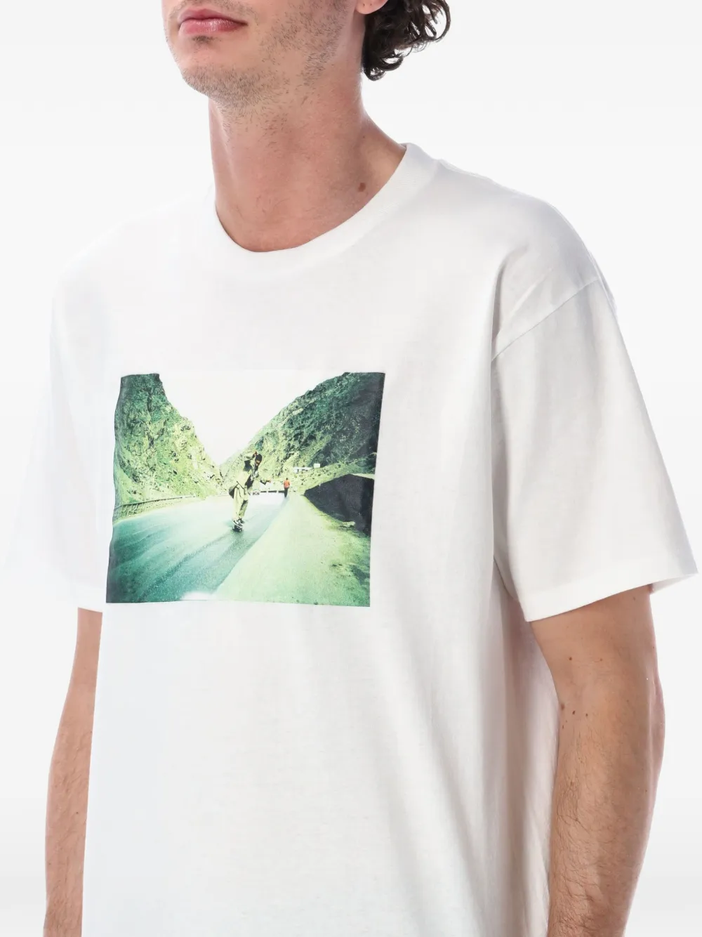 Obey Skateistan Photo T-shirt Wit