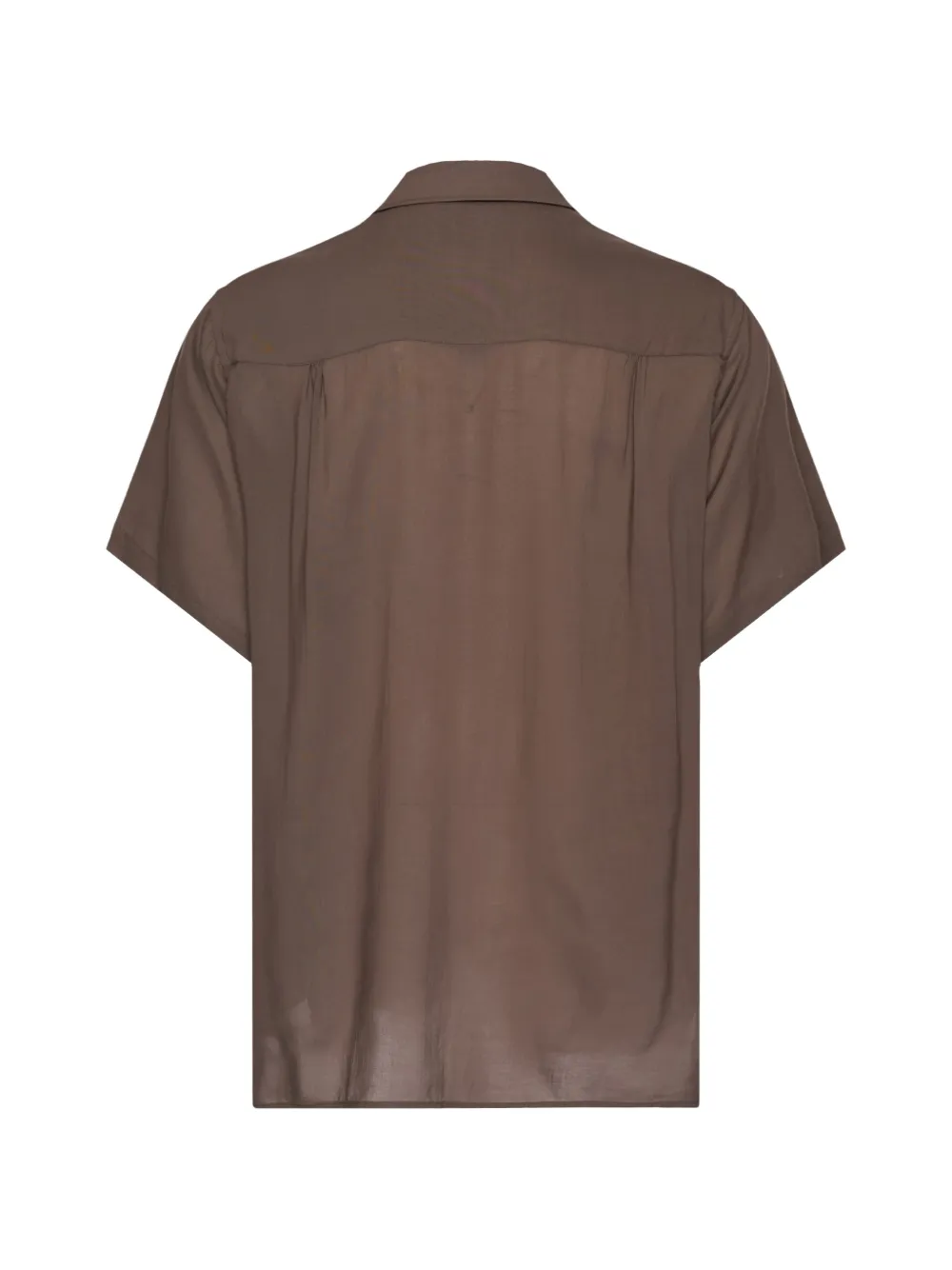Yohji Yamamoto Overhemd met korte mouwen Bruin