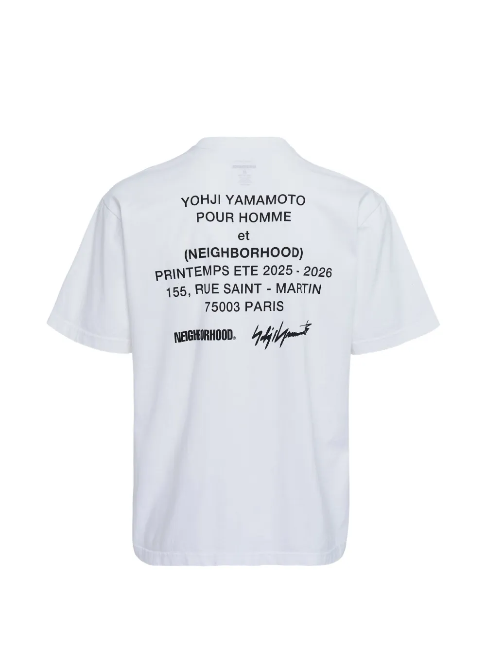 Yohji Yamamoto x Neighborhood T-shirt met logoprint Grijs
