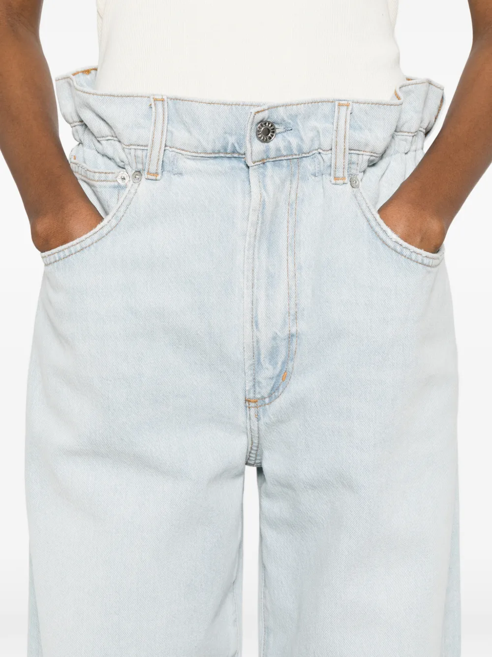 AGOLDE Jeans met gerafelde zoom Blauw